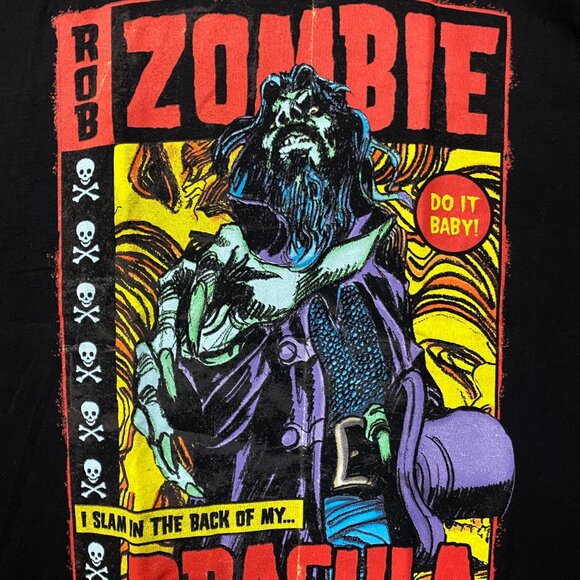 Rob Zombie Dragula Hellbilly Deluxe Comic Style T-Shirt Large - Picture 2 of 4
